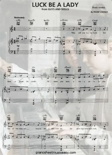 Luck be lady sheet music - C Major