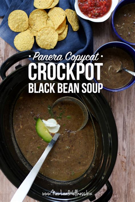 Crockpot Vegetarian Black Bean Soup (Panera Copycat) | The Family Freezer