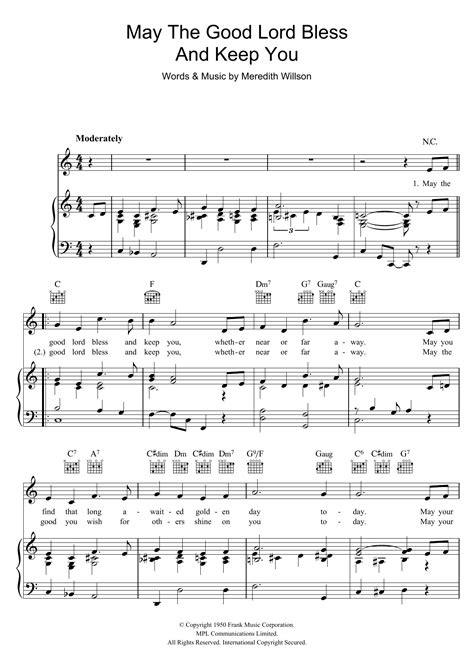 May The Good Lord Bless and Keep You | Sheet Music Direct