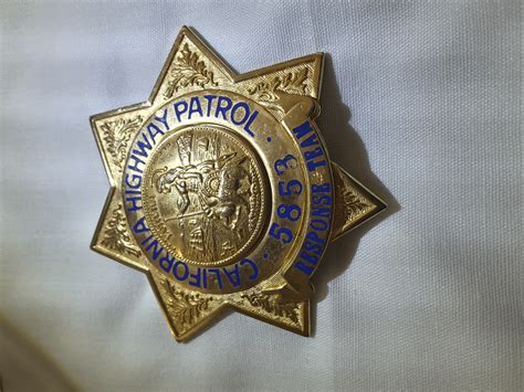 CALIFORNIA HIGHWAY PATROL POLICE BADGE Also a PENNSYLVANIA STATE POLICE "Major" BADGE ...