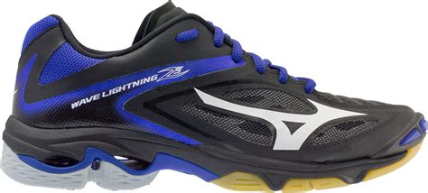 Mizuno Rubber Wave Lightning Z3 Volleyball Shoes in Black/Blue (Blue ...