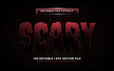 Scary Text Effect Graphic by SugarV_Creative · Creative Fabrica