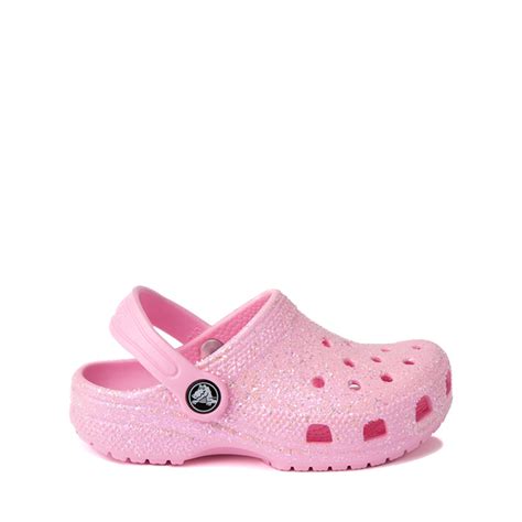 Crocs Classic Glitter Clog - Baby / Toddler - Flamingo Pink | Journeys