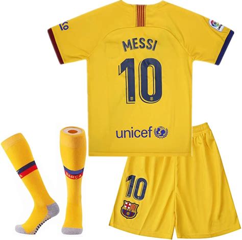 BCNMESSI 10 Messi Jersey 2019-2020 Season - Barcelona Lionel Messi Away ...