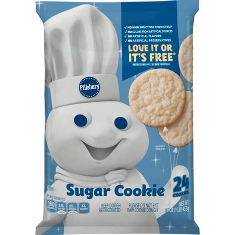 Pillsbury Ready To Bake Sugar Cookies, 24 Ct, 16 oz - Walmart.com - Walmart.com