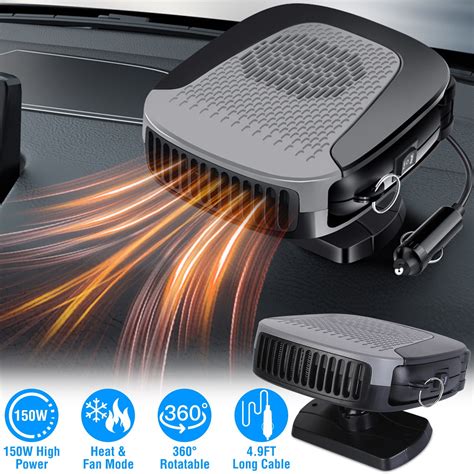 Car Heating Fan, iMounTEK 12V 150W Portable Car Heater Heating Fan 2 in ...