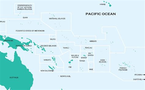 Pacific Islands Map