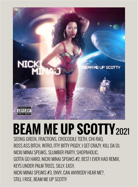 beam me up scotty album poster nicki minaj in 2021 | Album poster ...