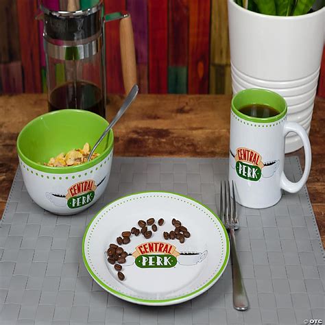 Friends Central Perk Coffee House Dining Set Collection 3-Piece Dinner Set | Oriental Trading