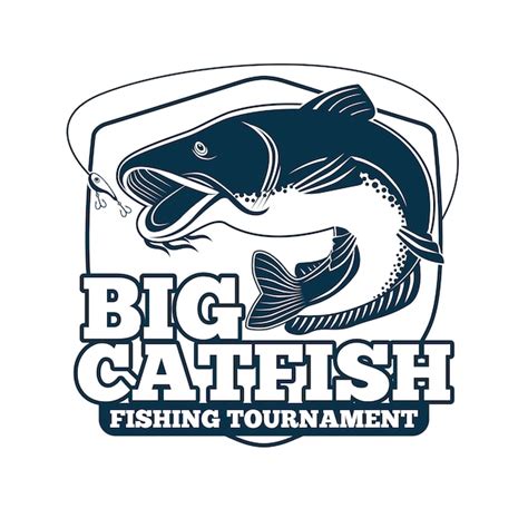 Big catfish fishing tournament | Premium Vector