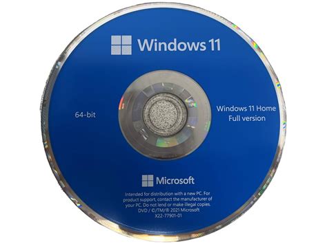 Microsoft Windows 11 Home 64-Bit Installation / Recovery Disc Only - No License Key Included ...