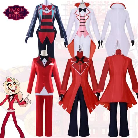 HAZBIN HOTEL COSPLAY ALASTOR Lucifer Morningstar Vox Charlie Morningstar Costume £42.00 ...