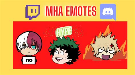 3x Twitch Emotes My Hero Academia | Etsy