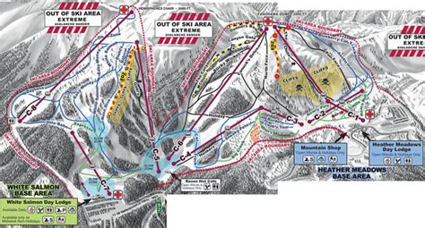 Mt Baker Ski Area Ski Trail Map • mappery