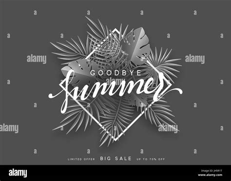 Goodbye summer banner tropical background hi-res stock photography and ...