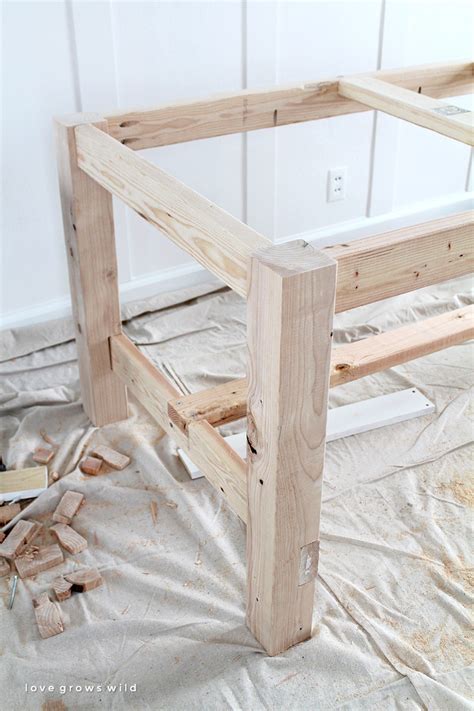 DIY Farmhouse Table - Love Grows Wild