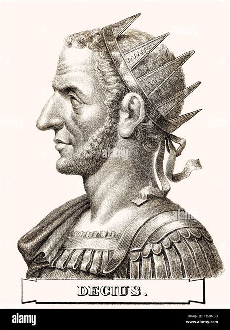 Trajan Decius, c. 201-251, Roman Emperor Stock Photo - Alamy