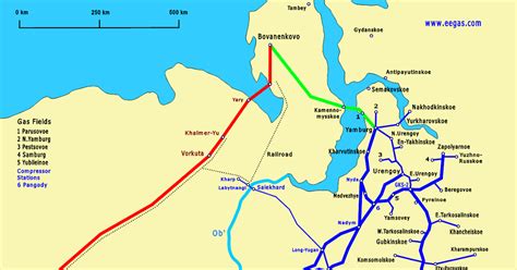 Yamal Peninsula - Western Siberia: Gas pipelines in Western Siberia and ...