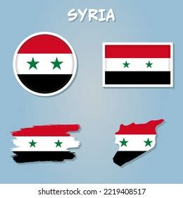 Syrian Flag Map Syria Country Silhouette Stock Vector (Royalty Free) 2219408517 | Shutterstock