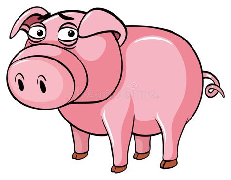 Sad pig stock vector. Illustration of scene, home, distraught - 6769441