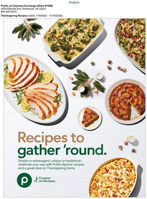 Publix Thanksgiving Day Ad Nov 09 – Nov 15, 2022