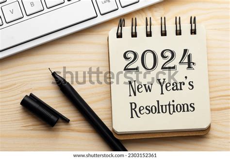 2024 New Years Resolutions Text Notebook Stock Photo 2303152361 ...