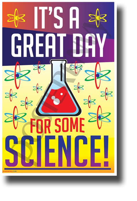 It's a Great Day for Some Science! NEW Science & Technology Poster (ms312)