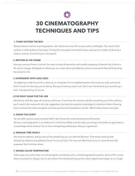 30 Best Cinematography Techniques & Tips You Didn't Learn in Film School