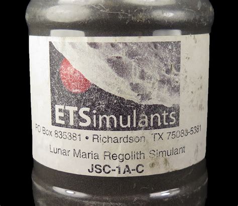 Lunar Maria Regolith Simulant used by NASA (RARE! ex Dr. James Carter) | Richardson, Texas