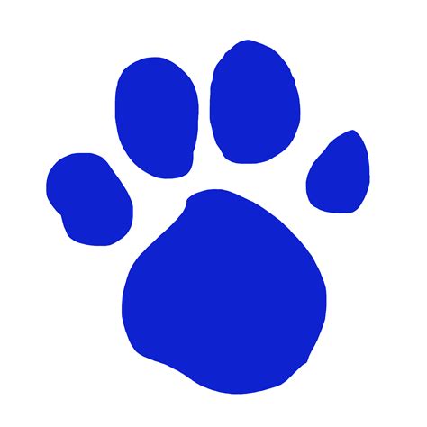 Blues Paw Print Png Transparent Image