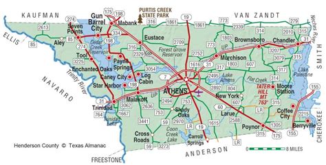 Henderson County Texas Map | Business Ideas 2013 - Van Zandt County ...