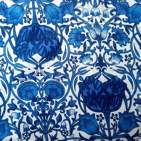 William Morris Lodden Print on Lawn Cotton Fabric, 56" wide, 5 colours-per 0.5m | eBay | William ...