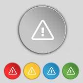 Rounded triangle shape hazard warning sign with question mark symbol. Vector illustration ...