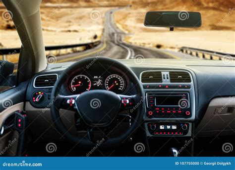 Car Interior Front Dashboard Stock Photo - Image of auto, vehicle ...