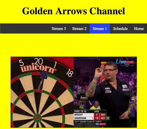 Golden Arrows Darts Live