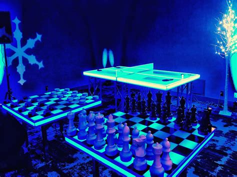 Giant LED Chess Game Rental / Giant LED Glow Games For Rent In The San ...