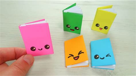 DIY MINI NOTEBOOKS. How to make a paper book - BACK TO SCHOOL - Paper Ka... in 2020 | Mini ...