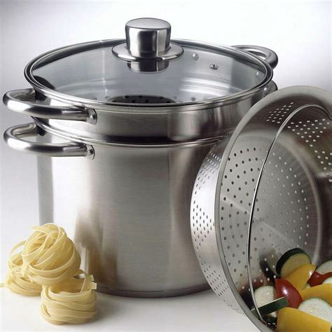 Calphalon Simply Stainless Steel 8 Qt. Multi-Pot with Steamer & Pasta ...