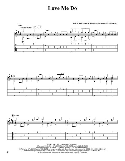 Love Me Do by The Beatles - Solo Guitar - Guitar Instructor