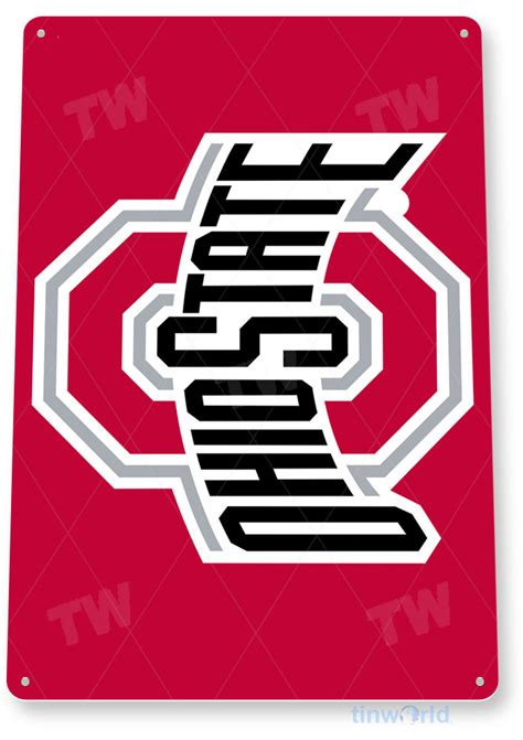 Ohio State Sign C129 - TinWorld Sports Signs, tinsign.com