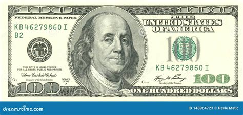 US Franklin 100 Dollar Bill Stock Image - Image of business, currency: 148964723