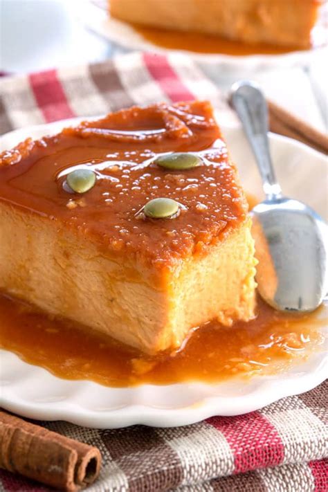 Pumpkin Flan (Flan de Calabaza) - Kitchen Gidget