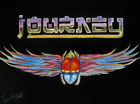 Journey Band Logo Drawing by Emily Maynard