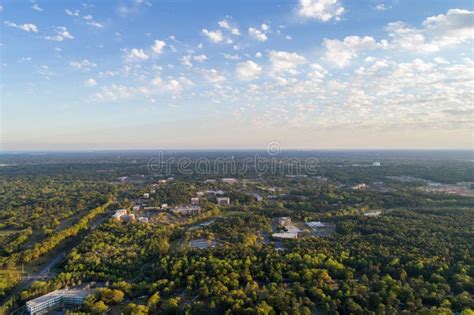 Aerial View of the University of South Alabama Stock Image - Image of sunset, seascape: 144011033