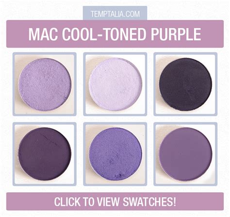 MAC Cooler-Toned Purple Eyeshadows Photos & Swatches