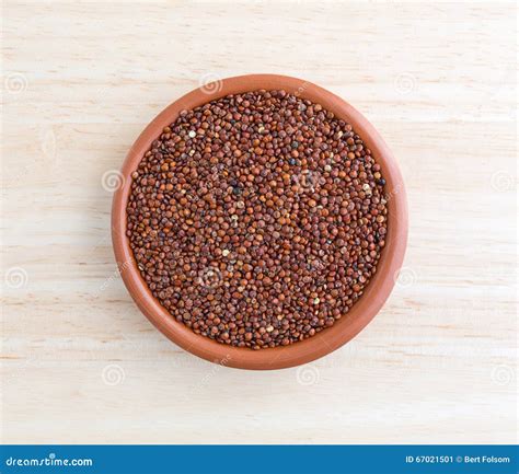 Red Quinoa in a Small Bowl on a Wood Table Stock Image - Image of small, counter: 67021501