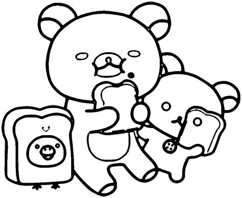 Rilakkuma Printable coloring page - Download, Print or Color Online for Free