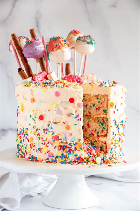 Birthday Surprise Confetti Cake - Aberdeen's Kitchen