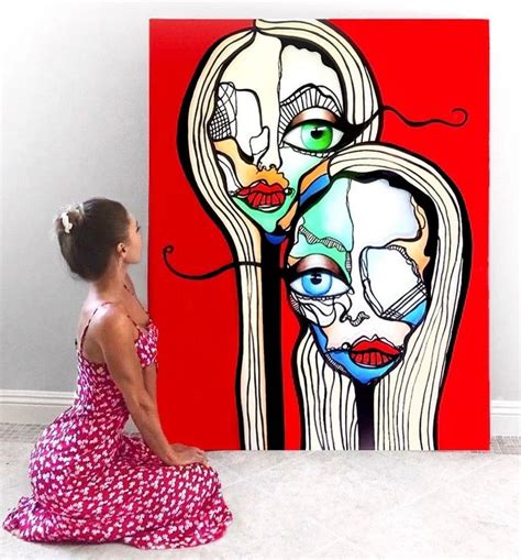 Abstract Face Art, Modern Art Paintings Abstract, Contemporary Abstract ...