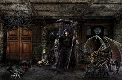 free download | Dark room, fear, skeleton, death, horror, Empty Room, door, fantasy, gothic, HD ...